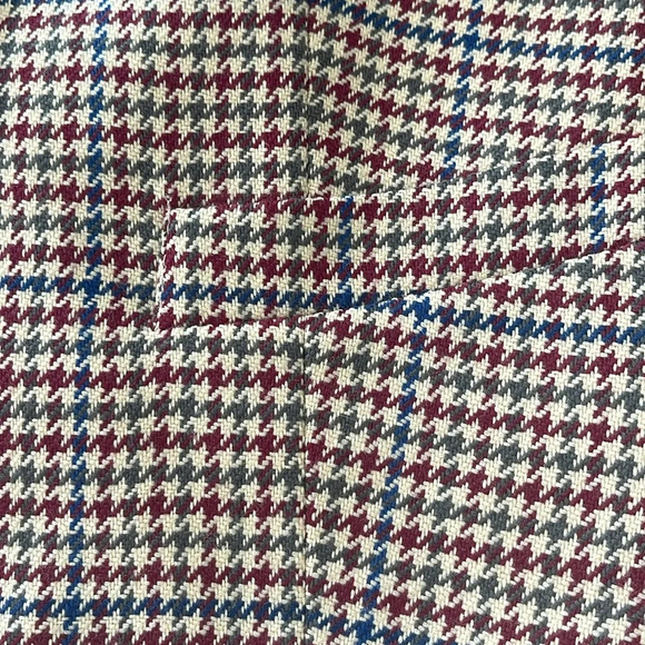 Talbots 100% worsted wool Houndstooth pattern tweed vest made in USA size 6 - Picture 5 of 16